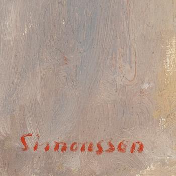 Birger Simonsson, oil on canvas, signed.