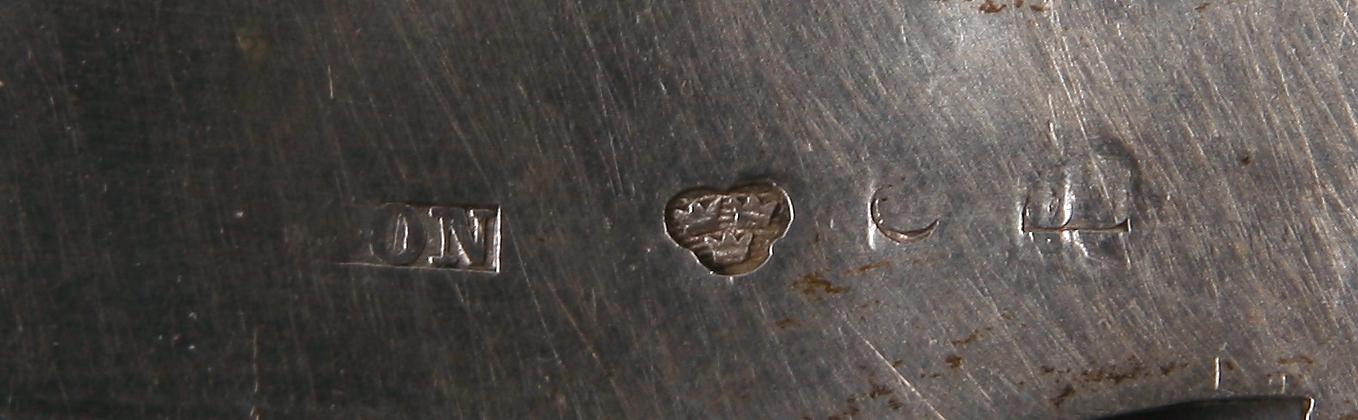 SKED, silver, samearbete, Sverige, otydliga stämplar, troligen 1800-tal.