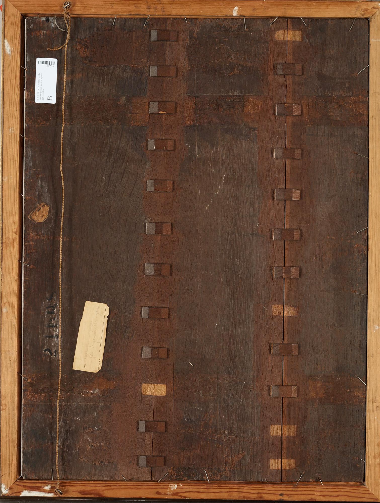 Aelbert Cuyp In the manner of the artist, Landscape with ruins by a river.