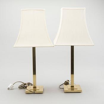 A PAIR OF TABLE LAMPS FROM EWÅ, SECOND HALF OF 20TH  CENTURY.