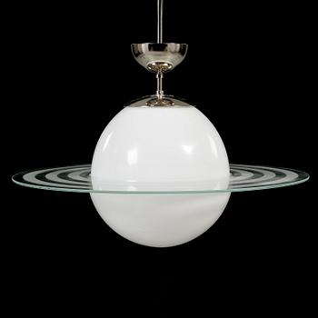 TAKLAMPA, Saturnusmodell, 1900-talets andra hälft. Höjd ca 45 cm.