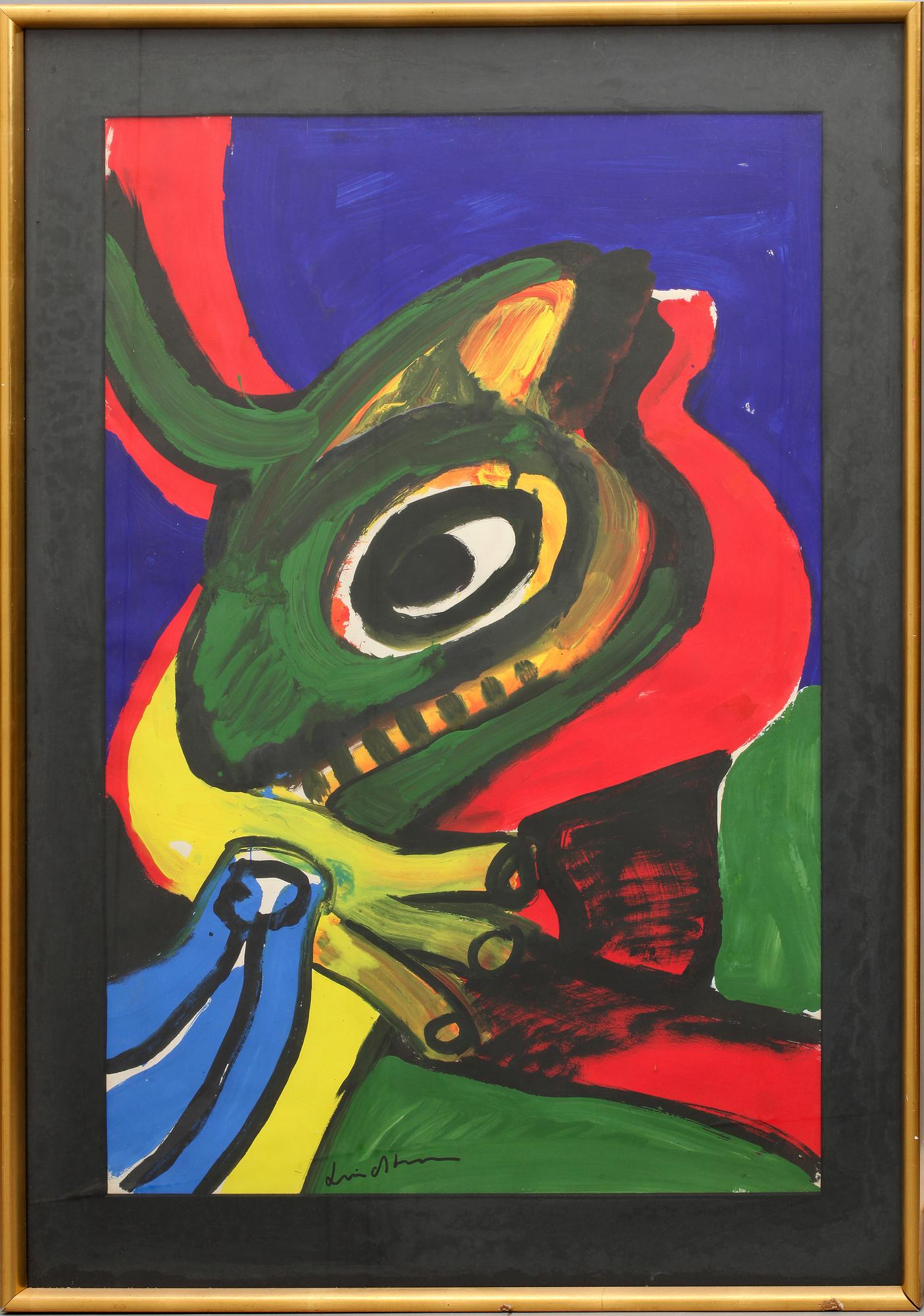 BENGT LINDSTRÖM, gouache, sign.