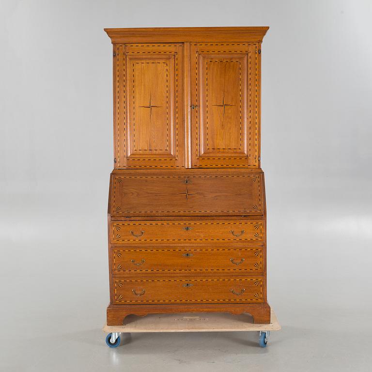 A writing cabinet, probably from Småland, first half of the 19th century.