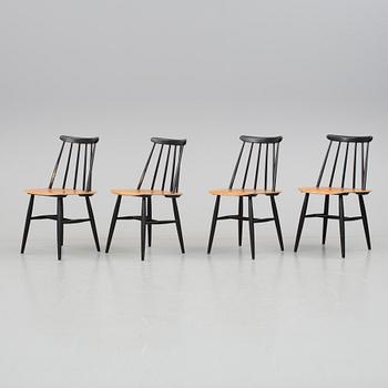 STOLAR, 4 st, "Fanett", Ilmari Tapiovaara, Edsbyverken, formgiven 1958.