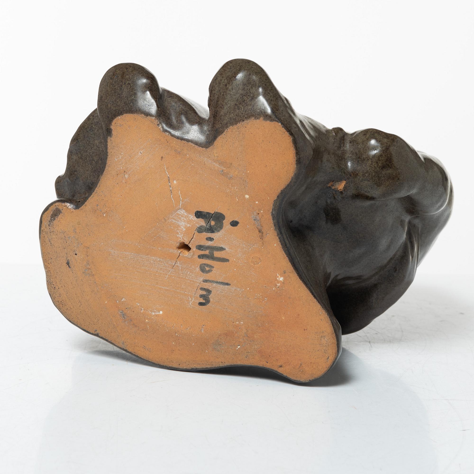 Åke Holm, a stoneware sculpture, Höganäs.