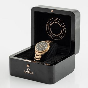 Omega, Speedmaster, Broad Arrow, "Michael Schumacher Five Times World Champion", wristwatch, 42 mm.