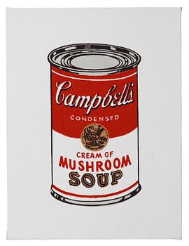 Richard H. Pettibone, "Andy Warhol, '32 Cans of Campbell's Soup', 1962".