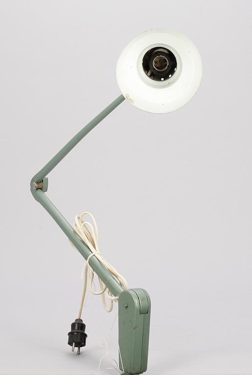 BORDSLAMPA, industri, märkt "Swing 605", Sverige, 1900-talets mitt.
