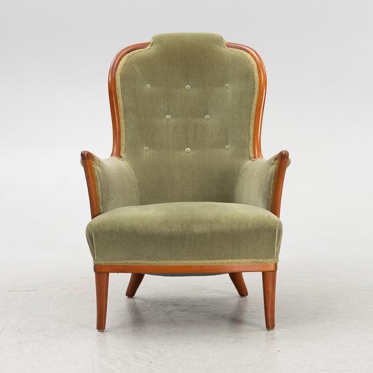 Carl Malmsten, fåtölj, "Vår fru", AB O.H. Sjögren, Tranås.