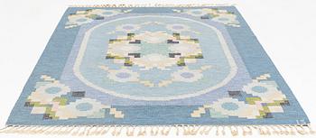 Ingegerd Silow, matta, rölakan, "Malmsjön", signerad, ca 278 x 199 cm.