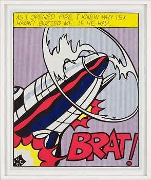 ROY LICHTENSTEIN, efter, triptyk, färgseriegrafi,