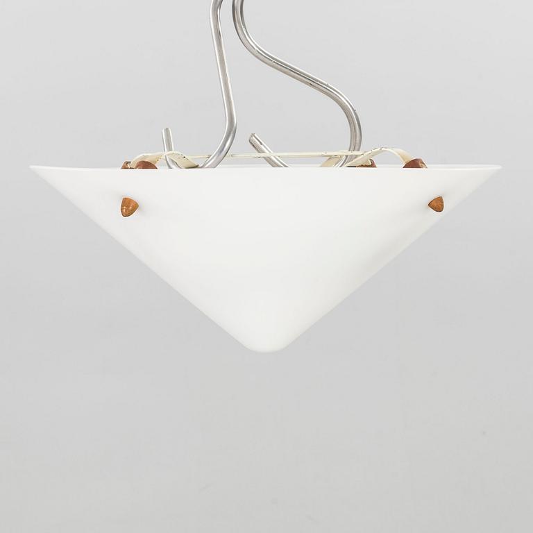 Uno & Östen Kristiansson, a plexi glass and teak ceiling light, model 539, Luxus, Sweden, second half of 20th century.