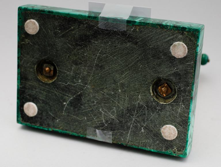 BLÄCKSTÄLL SAMT PENNSTÄLL, malakit, 1800-/1900-tal.