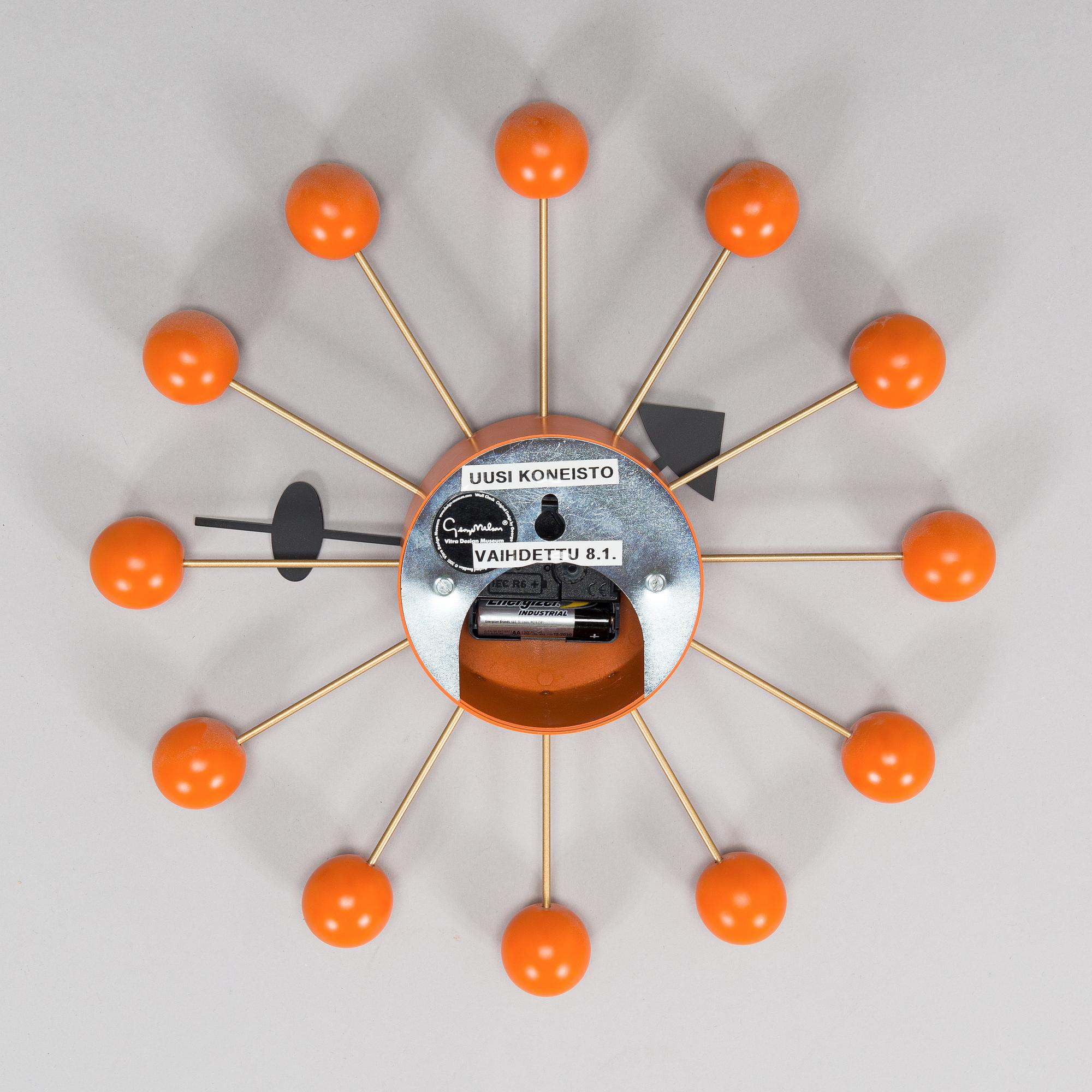 George Nelson, a 21st century 'Ball Clock' wall clock, Vitra Design Museum.