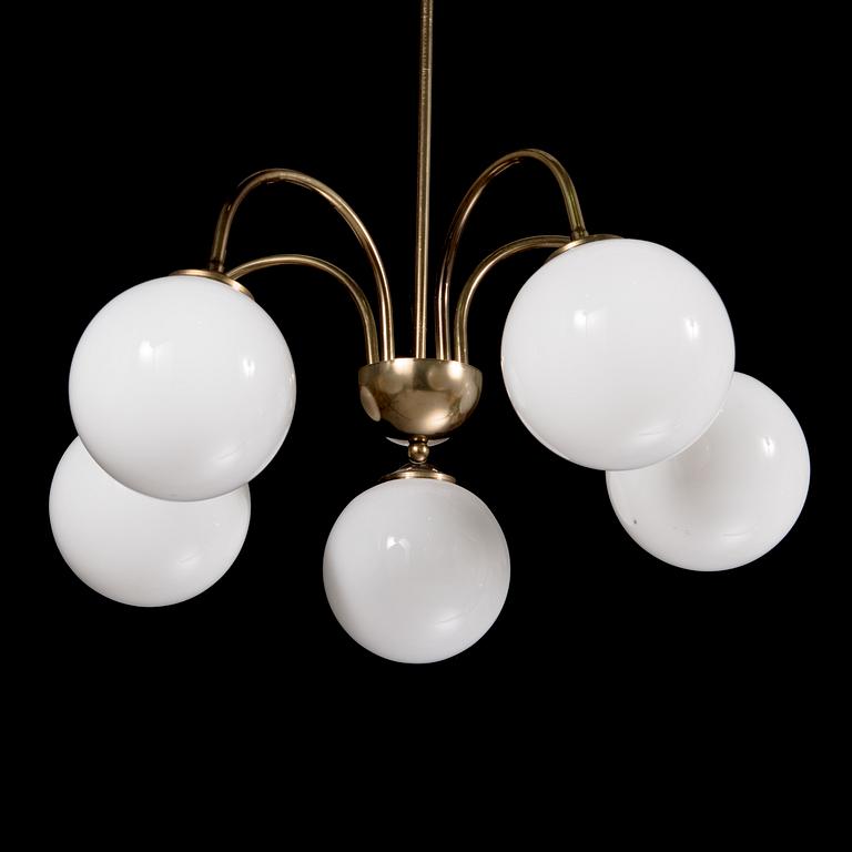 A ceiling lamp model 2024/5, for AT-valaisin Finland, late 20th century.