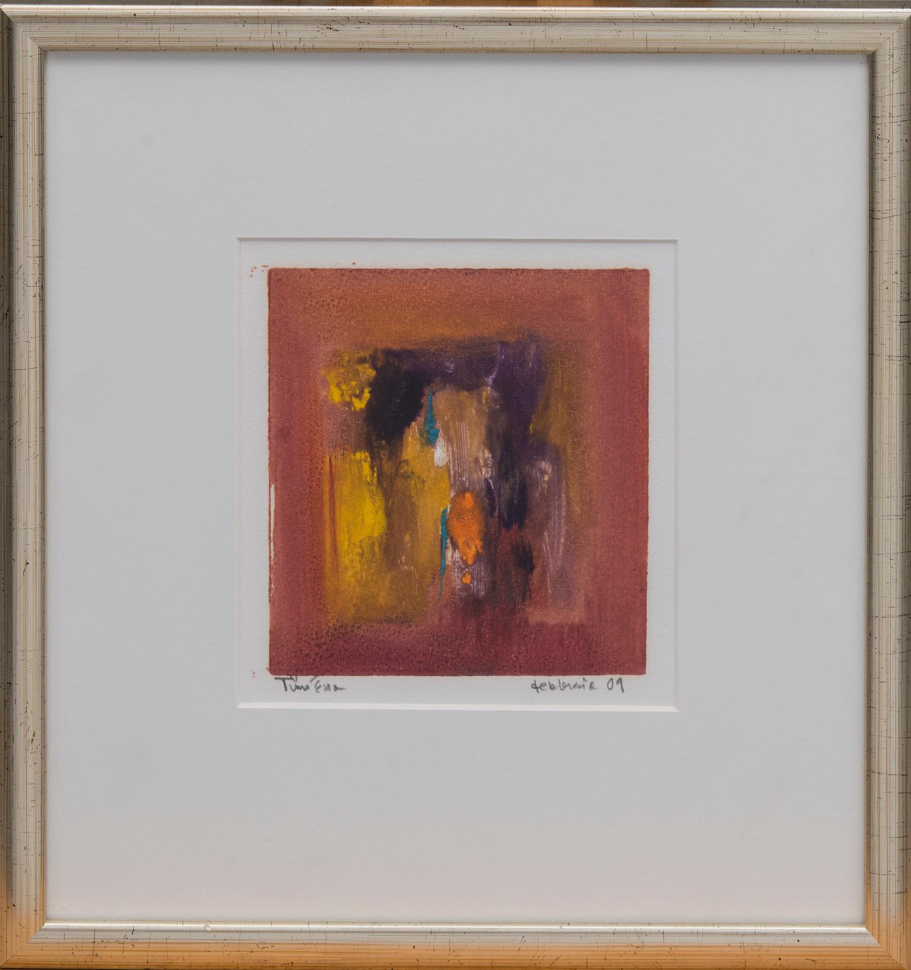 TIINA ÉNO, monotypi, signerad och daterad febbraio 09.