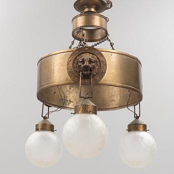 An early 20th century ceiling lamp.