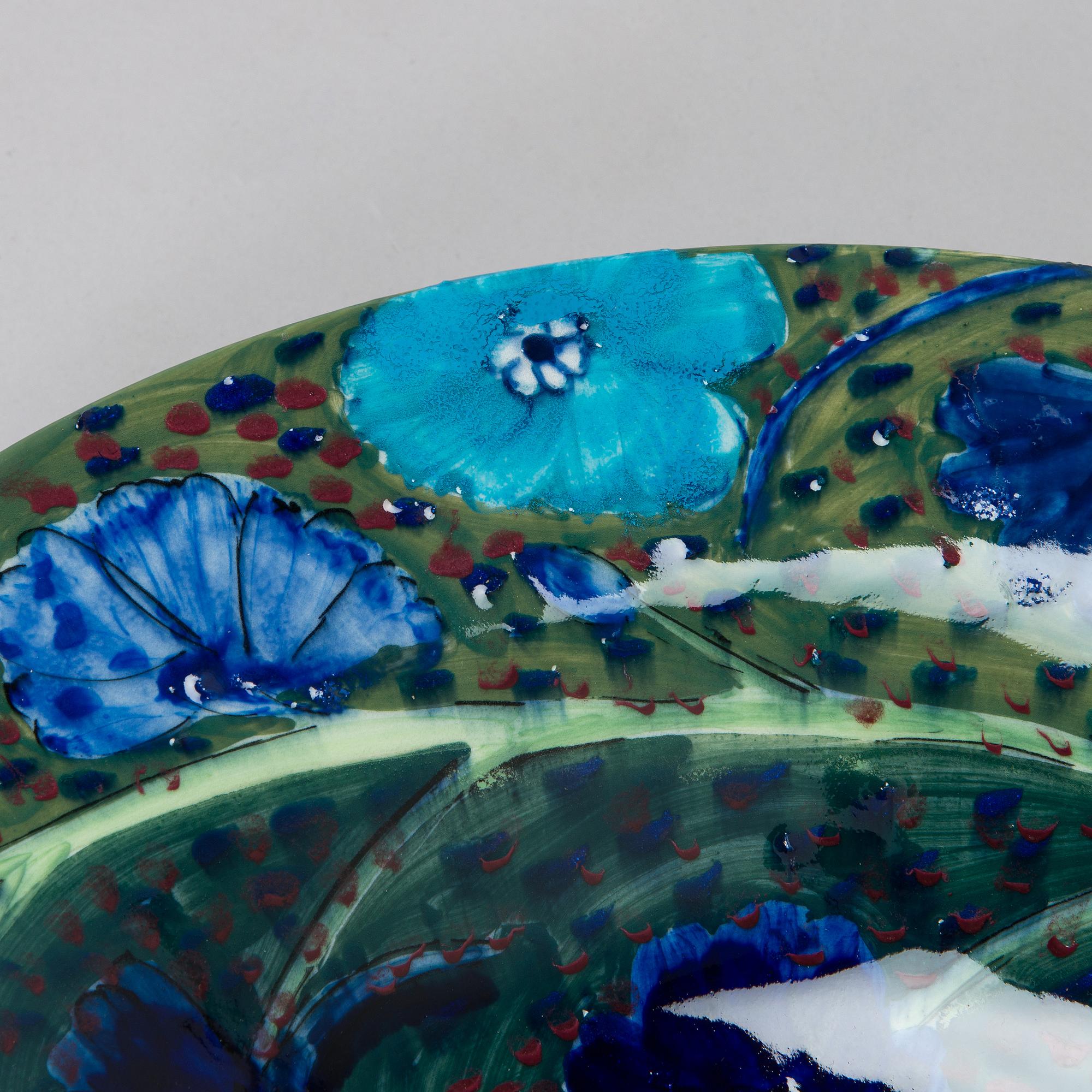 Dorrit von Fieandt, skålfat, keramik, signerad DF Arabia Finland.