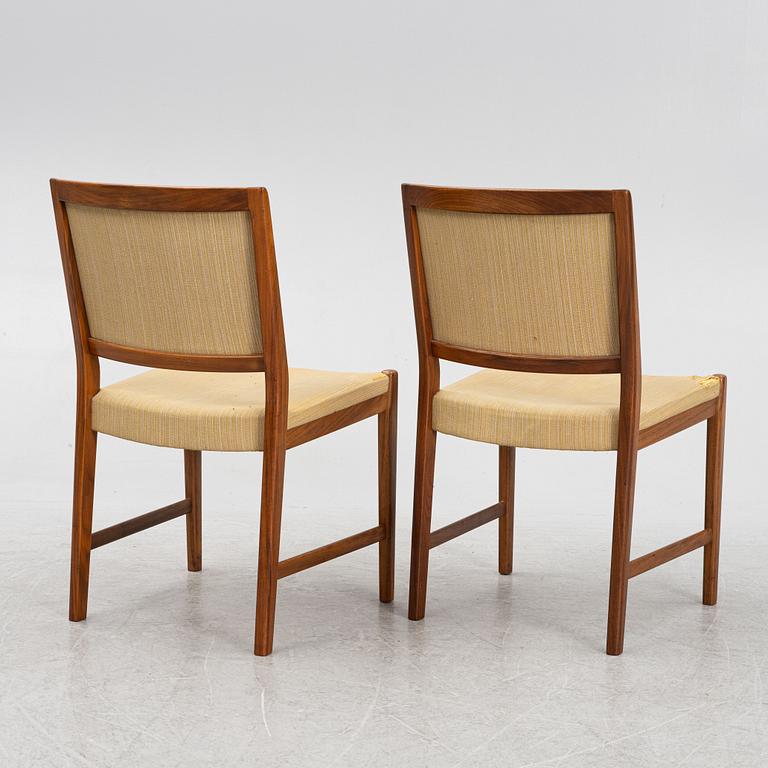 A dining  table and four chairs, Skaraborgs Möbelfabrik, Tibro, Sweden, 1960's/70's.