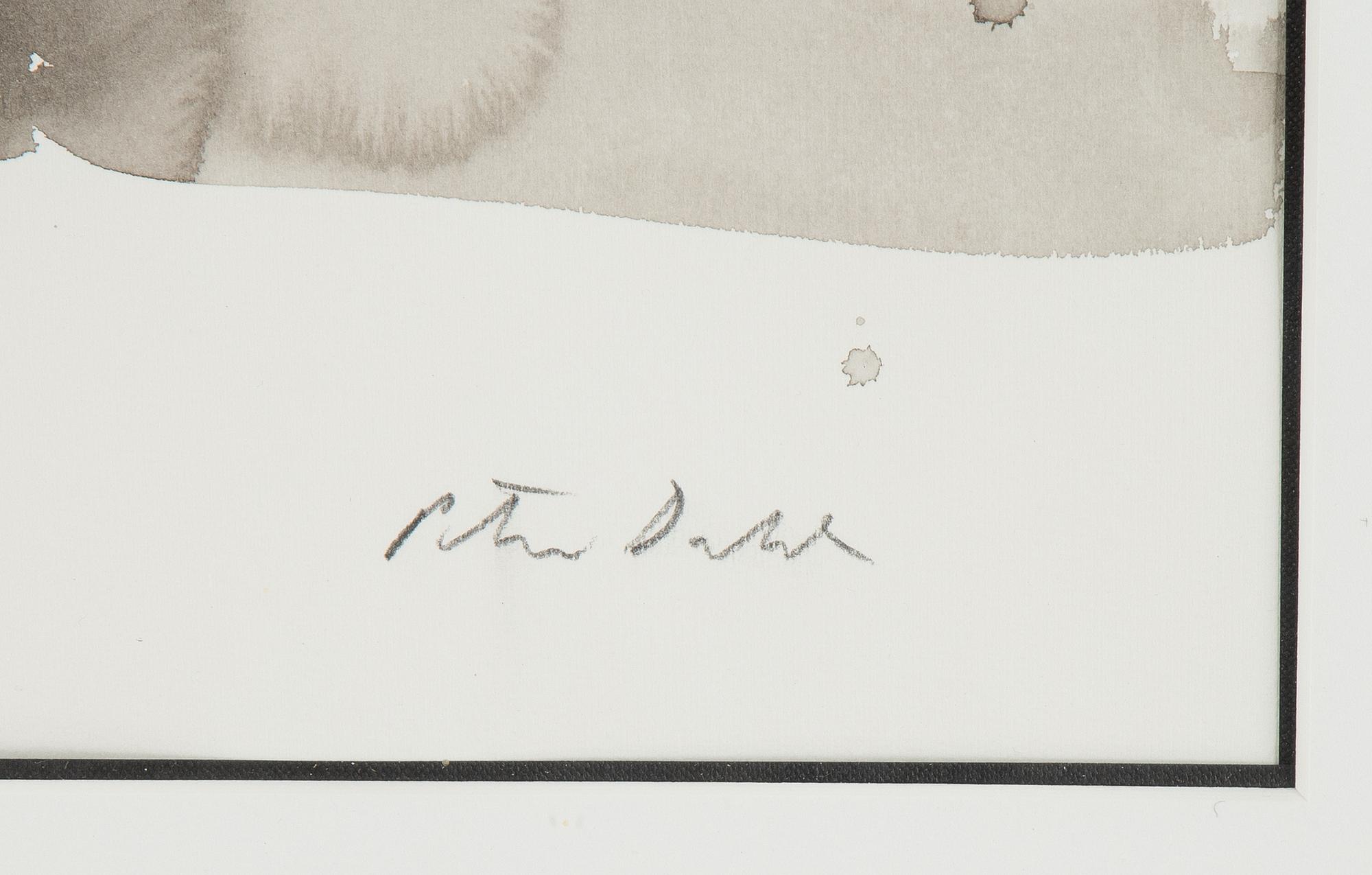 Peter Dahl, watercolour, signed.