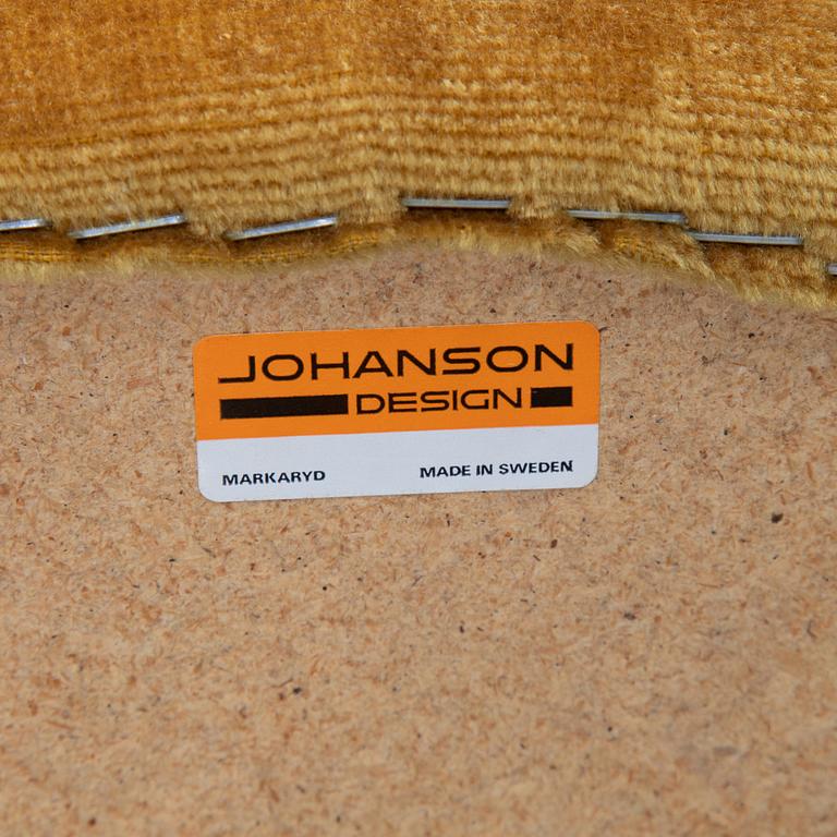 Three barstools, Johansson Design.