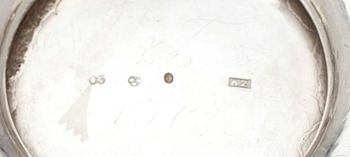 KASTIKEKULHO, hopeaa, Adolf Zethelius, Tukholma 1820. Paino noin 247 g.