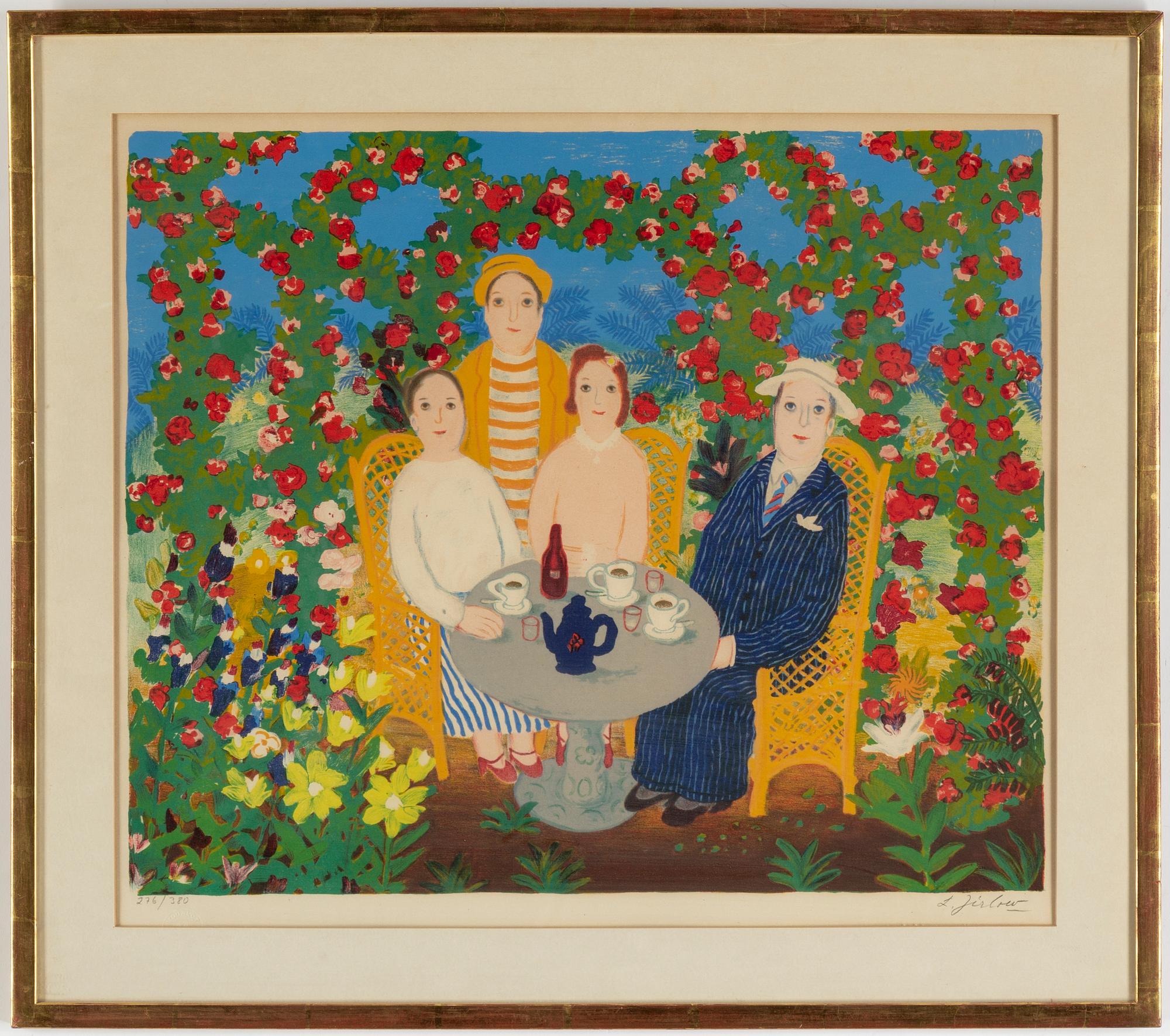 Lennart Jirlow, färglitografi, 1975, signerad 276/380.