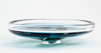SKÅLFAT, glas, Göran Wärff, Kosta, signerat.