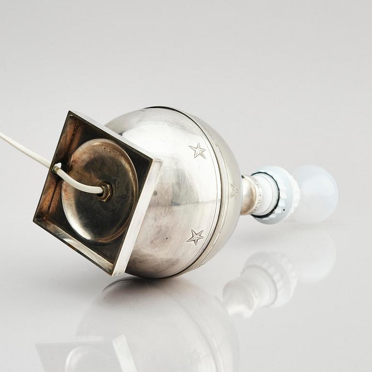 Jacob Ängman, a rare table lamp, Guldsmedsaktiebolaget, Stockholm, ca. 1930.
