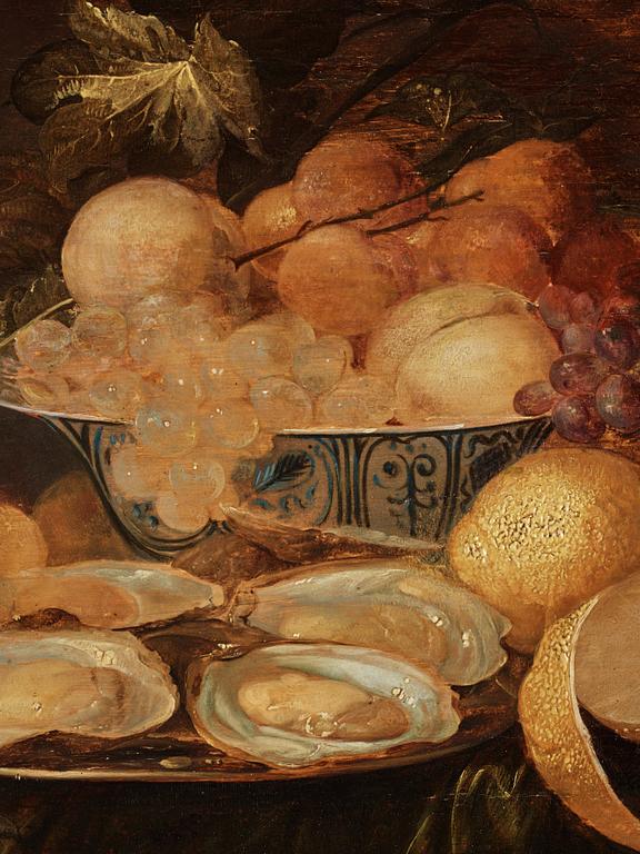 Jan Davidsz. de Heem, period copy, Still Life with Oysters, Fruits, and Kraak Porcelain Dish.