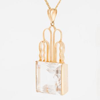 Ateljé Stigbert, Engelbert, collier 18K guld med bergkristall.