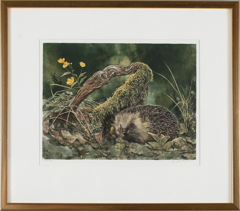 BO LUNDWALL, 2 st, färglitografier, signerade och numrerade 278/360 och 353/360.