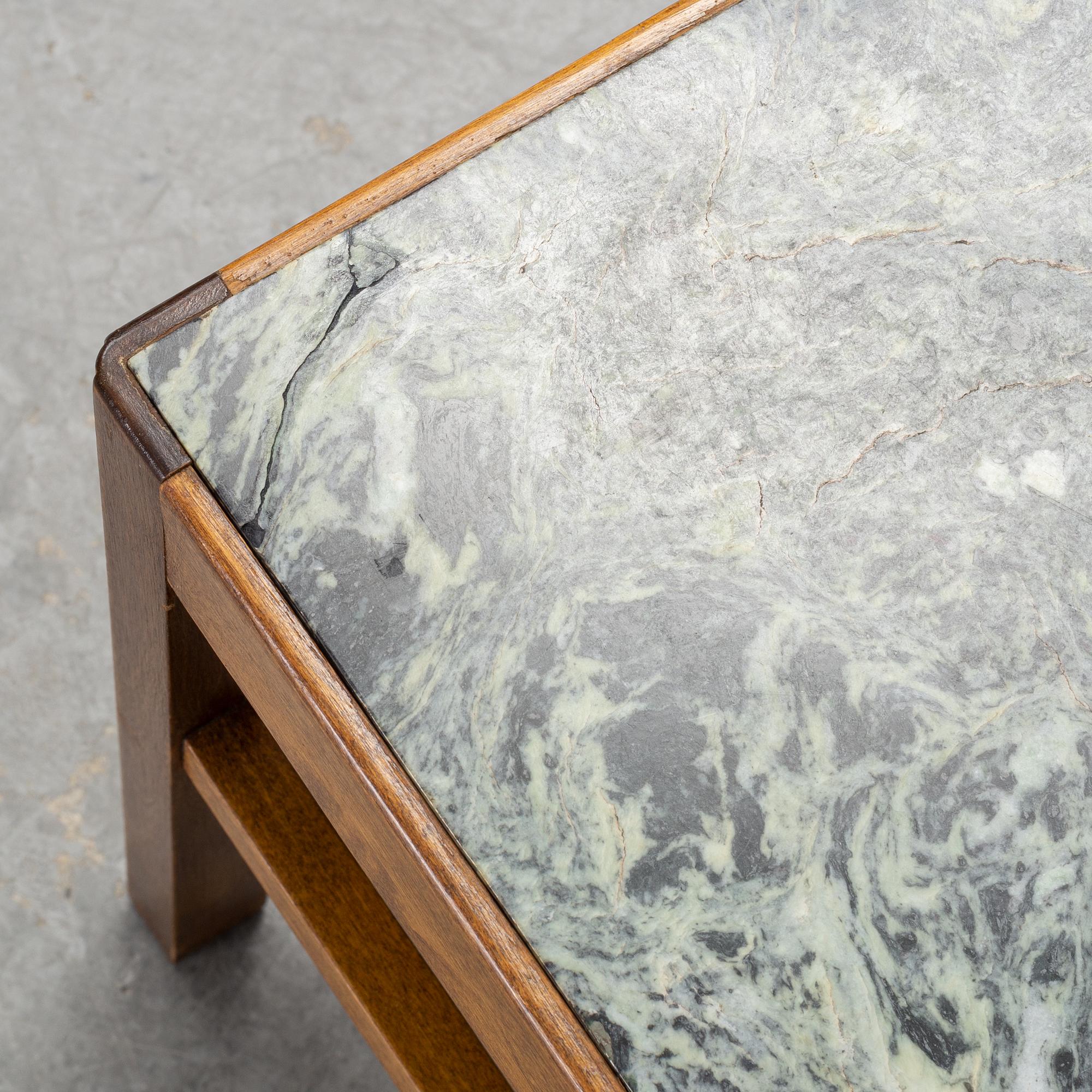 A marble top Swedish Modern coffee table, 1940's/50's.