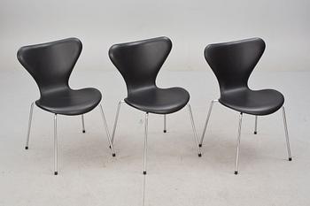STOLAR, 6 st, "Sjuan", Arne Jacobsen för Fritz Hansen.