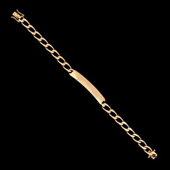 ARMBAND, 18K guld. Vikt ca 22 g.