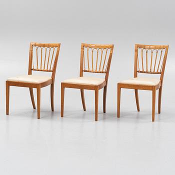 Josef Frank, stolar, 6 st, modell 1165, Firma Svenskt Tenn, efter 1985.