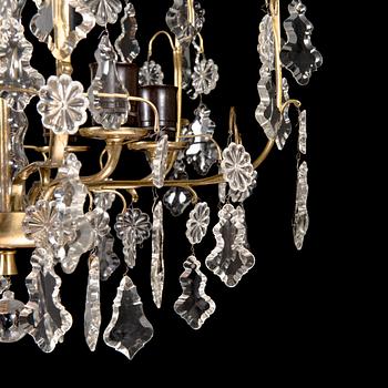 Paavo Tynell, a mid-20th century '1487/6' chandelier for Idman.