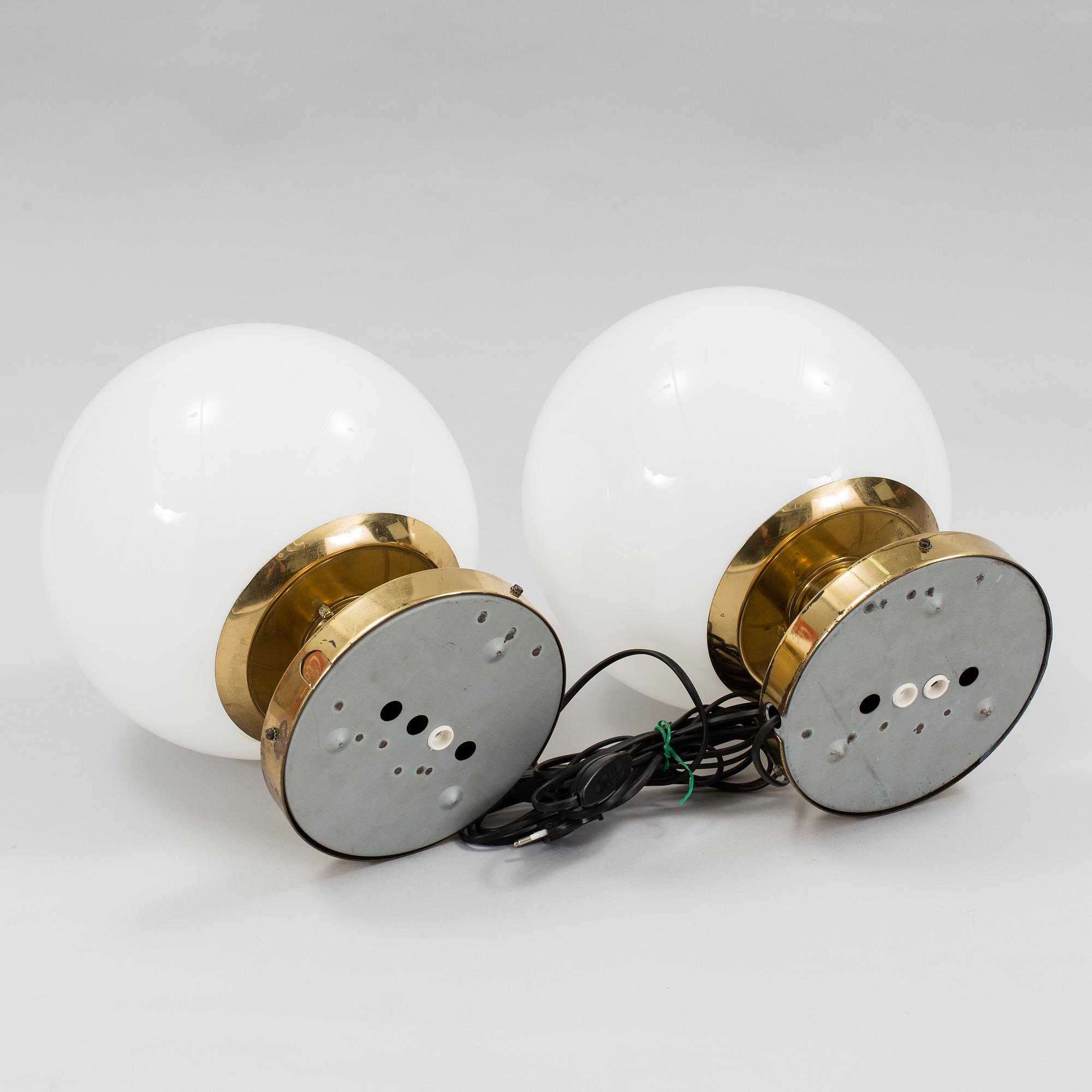 BORDSLAMPOR, ett par, 1960-tal.