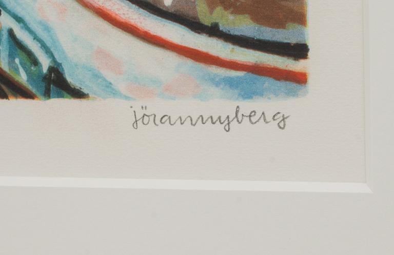 JÖRAN NYBERG, färglitografi, signerad och numrerad HC 15/25.
