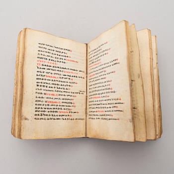 A handwritten Ethiopian Coptic Bible, 18th/19th Century.