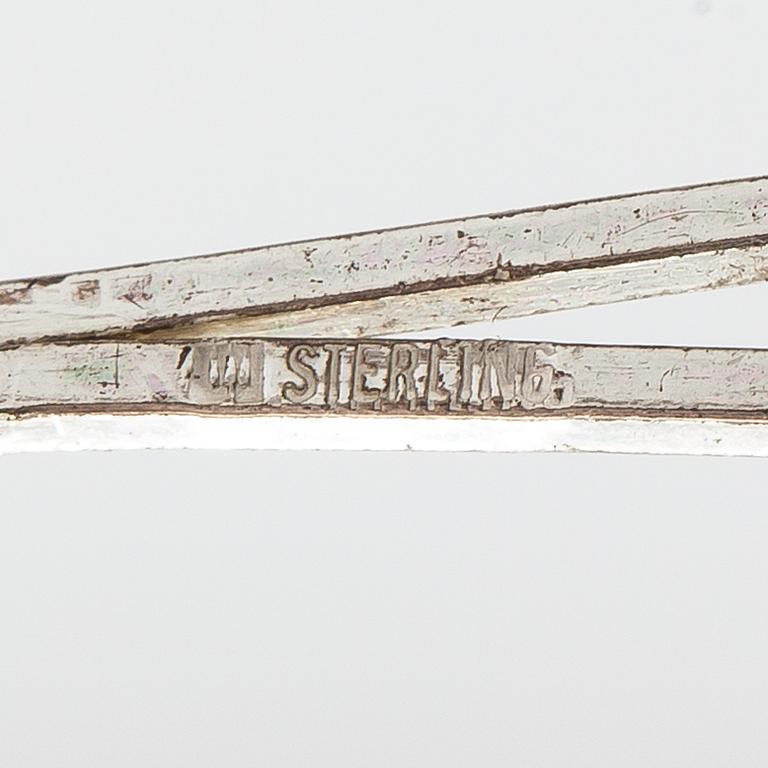 Björn Weckström, A sterling silver and acrylic necklace "Space apple". Lapponia 1978.