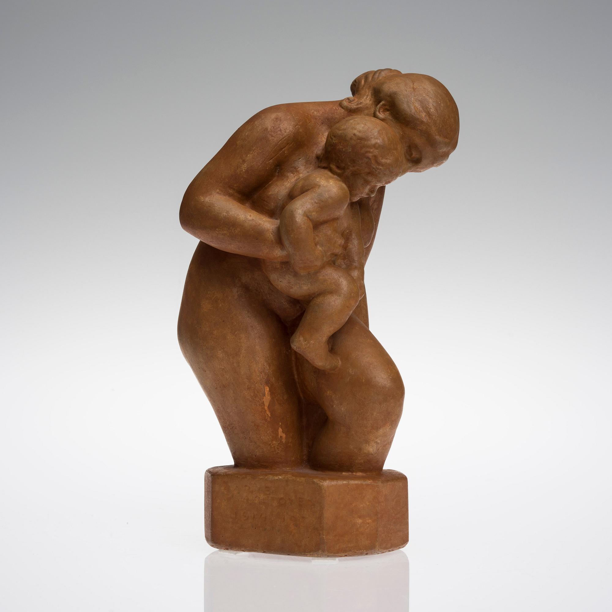 AARRE AALTONEN, skulptur, gips, i godset signerad och daterad 1914 1931.
