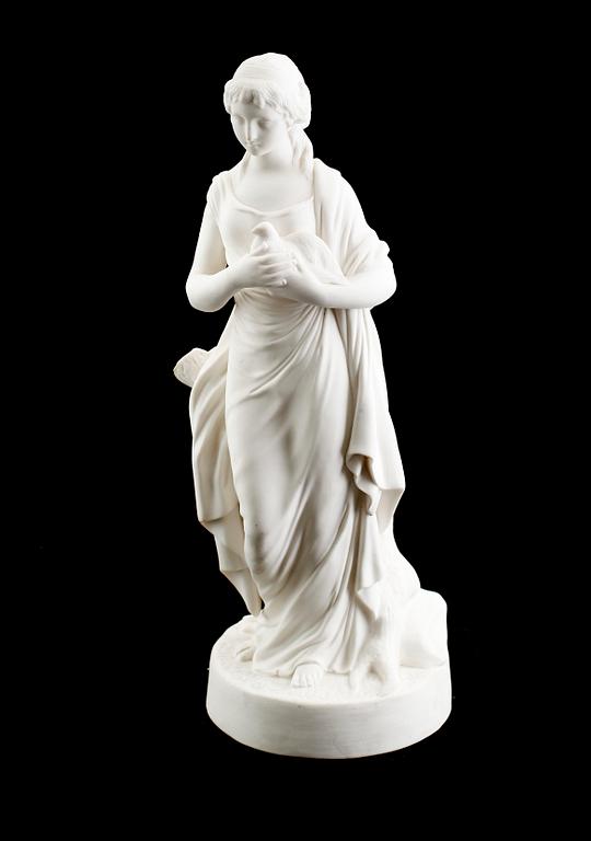 SKULPTUR, parian, Gustafsberg, 1800-talets andra hälft.