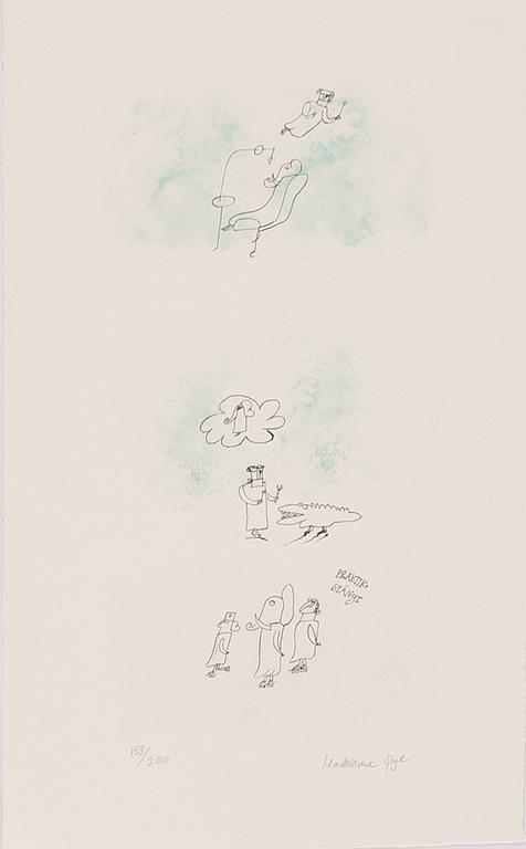 MADELEINE PYK, colour litograph, signed and numbered 152/200.