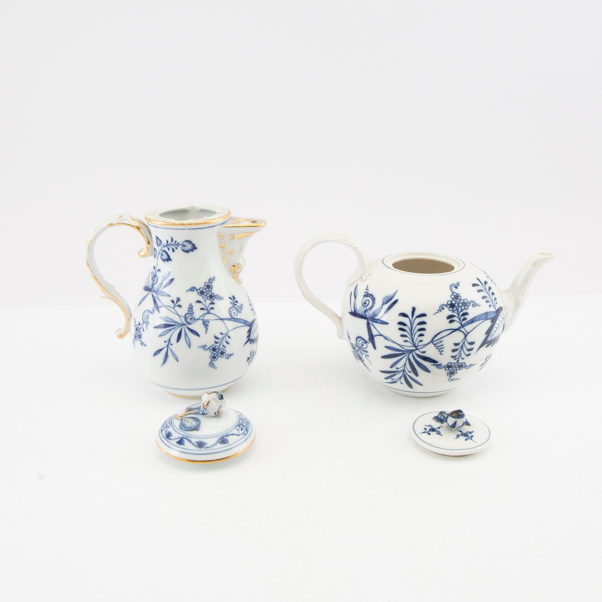 Service 21 pcs Meissen porcelain, first half of the 20th century.