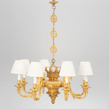 An Empire style ceiling light, second half of the 20th Century.