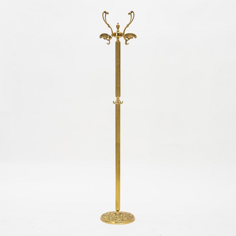 A brass coat hanger, second half of the 20th Century.