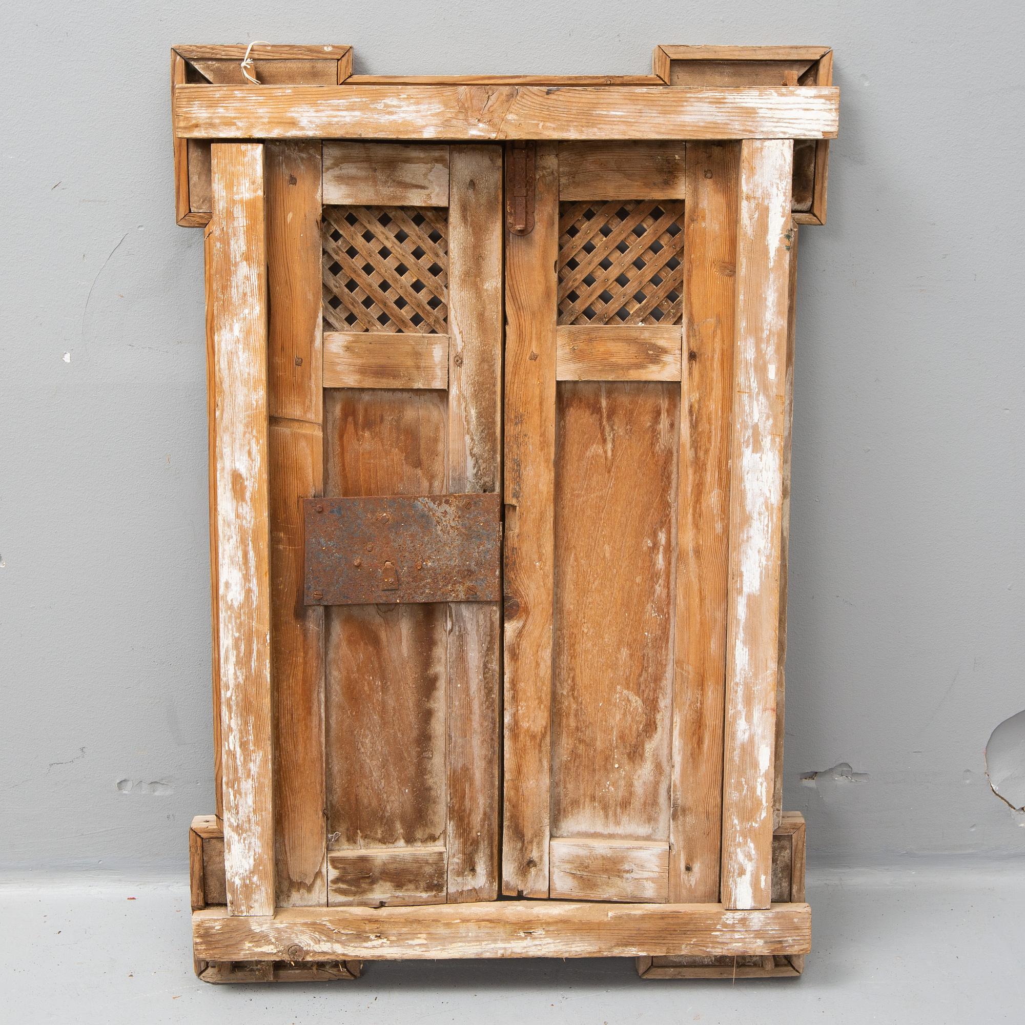 A 1800's wooden window from Spain.