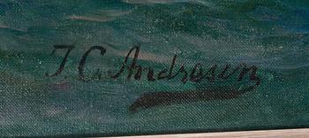Jens Christian Andresen, oil on canvas, signed.