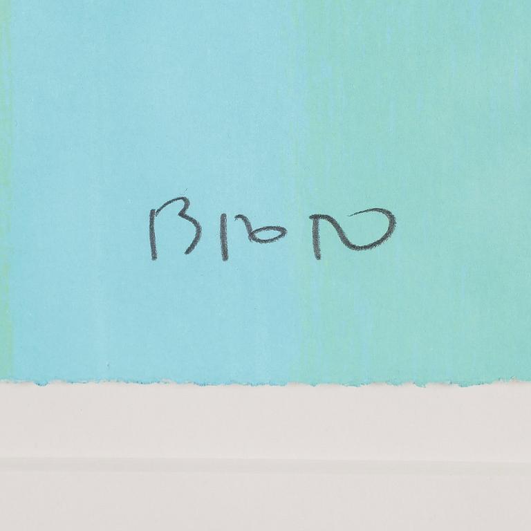 JOSÉ MANUEL BROTO, färglitografi, signerad och numrerad 8/59.